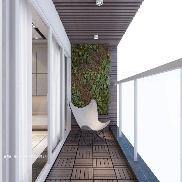 Thiết kế ban công căn hộ chung cư Mandarin